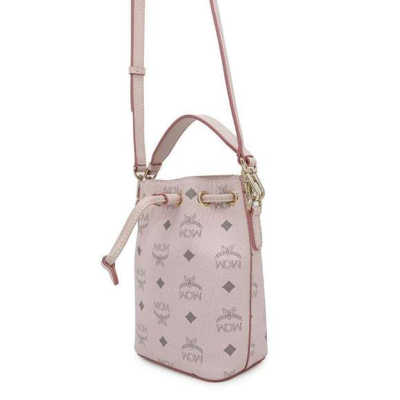 MCM Handbag Visetos Drawstring MWDBSXL02QH001 2way - Picture 2 of 10